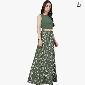 Indian Ethnic wear. Lehenga choli & leggings. Crop top, leggings & outer skirt
